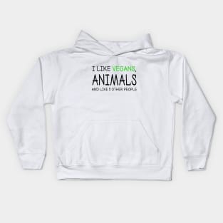 Vegan Funny Quote Meme Kids Hoodie